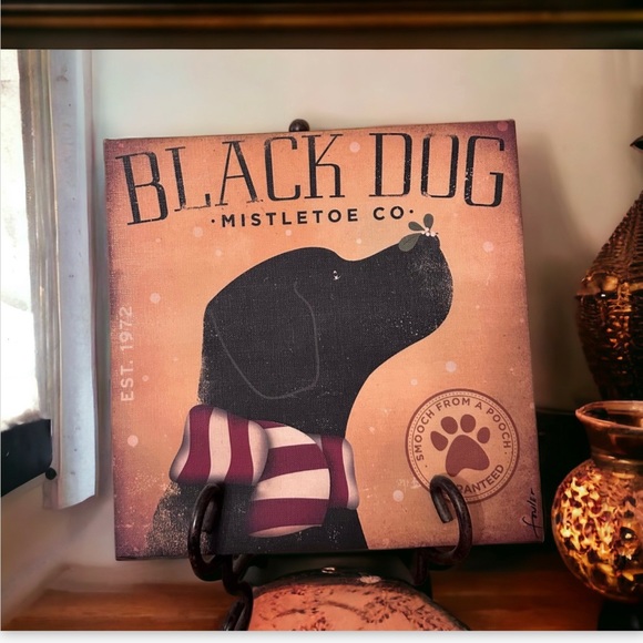 Adorable Canvas Art featuring a Black Lab - Picture 8 of 11